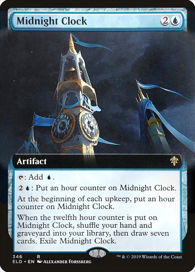 Midnight Clock (Extended Art) [Throne of Eldraine] | Gam3 Escape