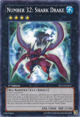 Number 32: Shark Drake [SP14-EN023] Starfoil Rare | Gam3 Escape