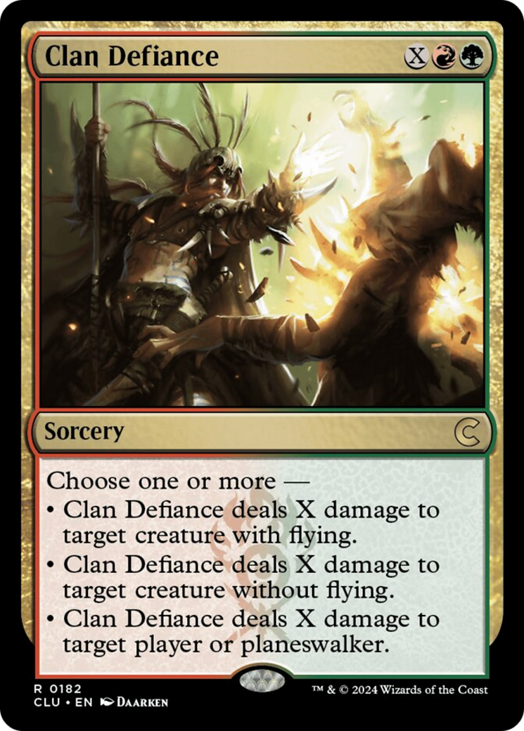 Clan Defiance [Ravnica: Clue Edition] | Gam3 Escape