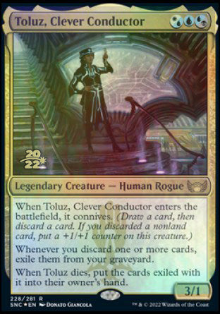 Toluz, Clever Conductor [Streets of New Capenna Prerelease Promos] | Gam3 Escape