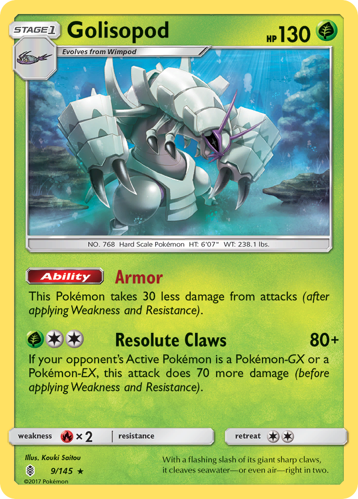 Golisopod (9/145) [Sun & Moon: Guardians Rising] | Gam3 Escape