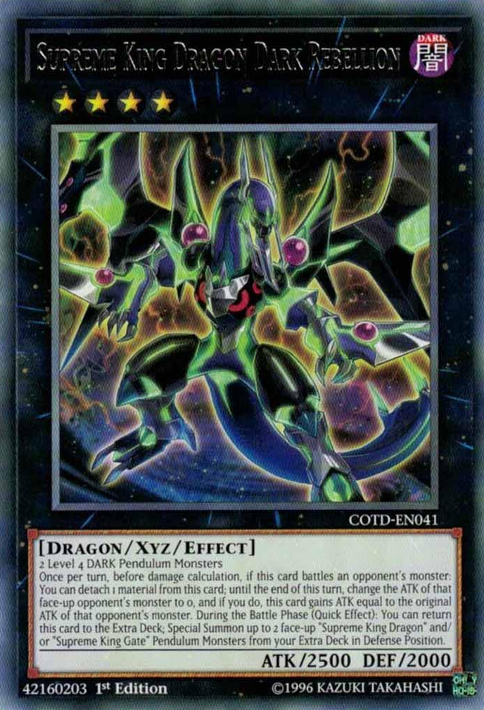 Supreme King Dragon Dark Rebellion [COTD-EN041] Rare | Gam3 Escape