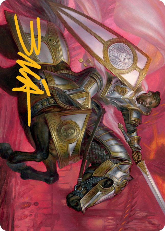 Sigiled Sentinel Art Card (Gold-Stamped Signature) [March of the Machine Art Series] | Gam3 Escape