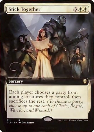 Stick Together (Extended Art) [Commander Legends: Battle for Baldur's Gate] | Gam3 Escape