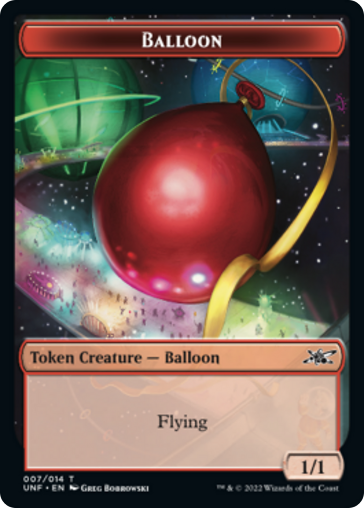 Clown Robot (003) // Balloon Double-sided Token [Unfinity Tokens] | Gam3 Escape