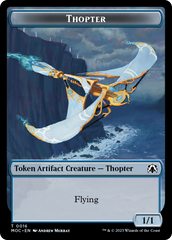 Thopter // Gold Double-Sided Token [March of the Machine Commander Tokens] | Gam3 Escape