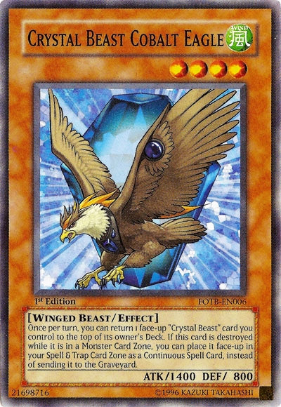 Crystal Beast Cobalt Eagle [FOTB-EN006] Common | Gam3 Escape