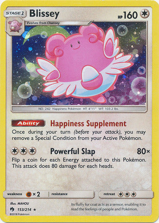 Blissey (153/214) (Cosmos Holo) [Sun & Moon: Lost Thunder] | Gam3 Escape