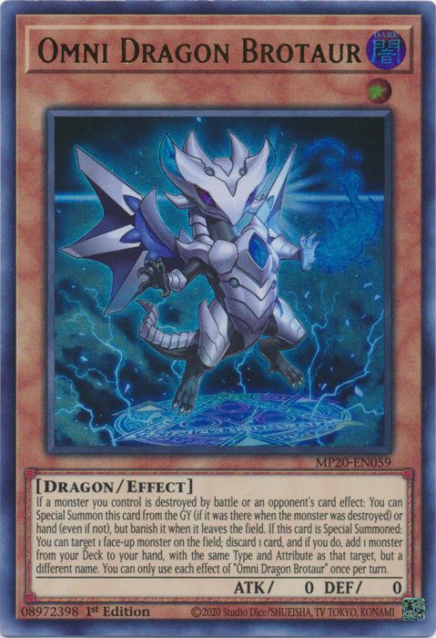 Omni Dragon Brotaur [MP20-EN059] Ultra Rare | Gam3 Escape