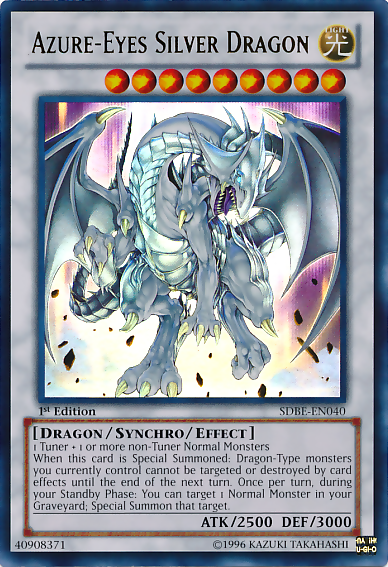 Azure-Eyes Silver Dragon [SDBE-EN040] Ultra Rare | Gam3 Escape