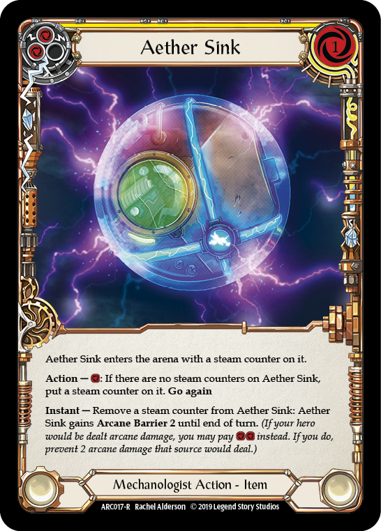 Aether Sink [ARC017-R] 1st Edition Rainbow Foil | Gam3 Escape