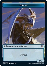 Drake // Goblin Construct Double-sided Token [Zendikar Rising Tokens] | Gam3 Escape