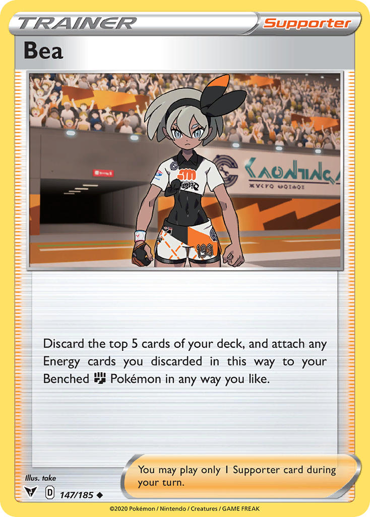 Bea (147/185) [Sword & Shield: Vivid Voltage] | Gam3 Escape