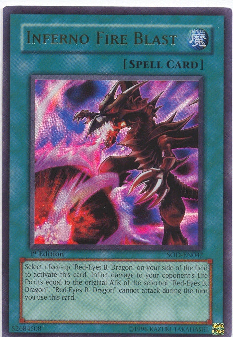 Inferno Fire Blast [SOD-EN042] Ultra Rare | Gam3 Escape