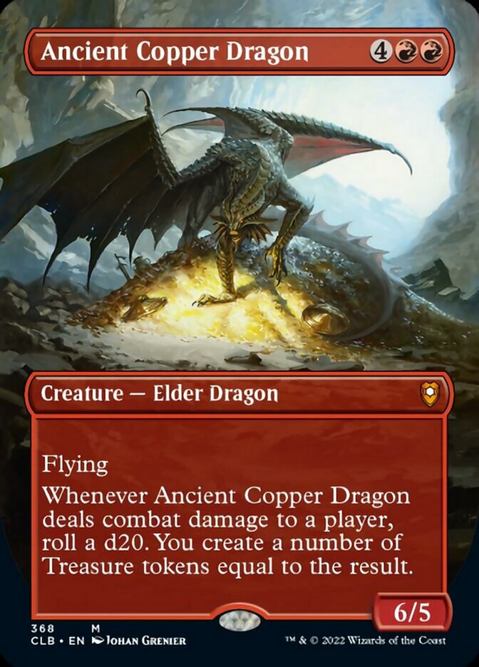 Ancient Copper Dragon (Borderless Alternate Art) [Commander Legends: Battle for Baldur's Gate] | Gam3 Escape