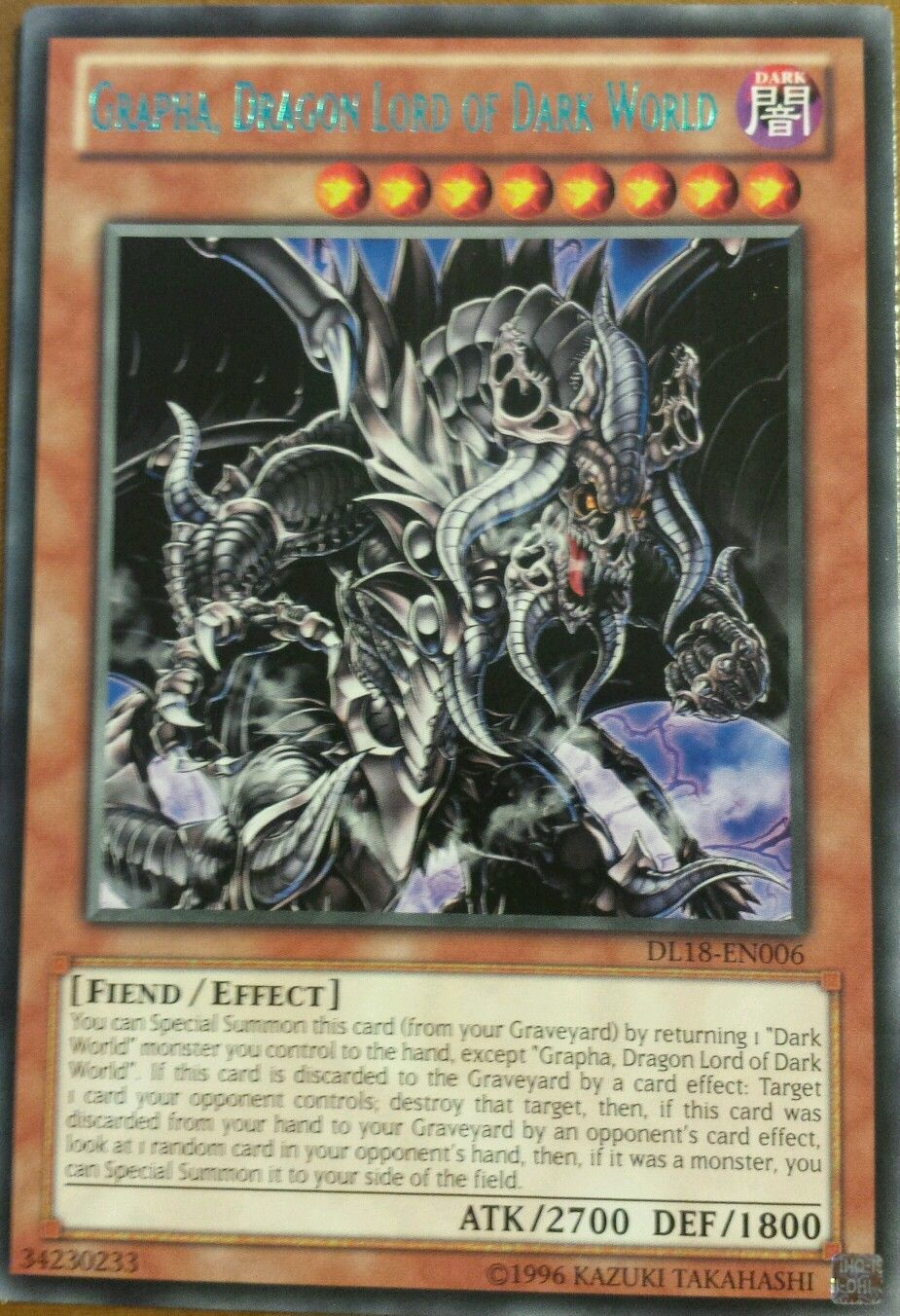 Grapha, Dragon Lord of Dark World (Green) [DL18-EN006] Rare | Gam3 Escape