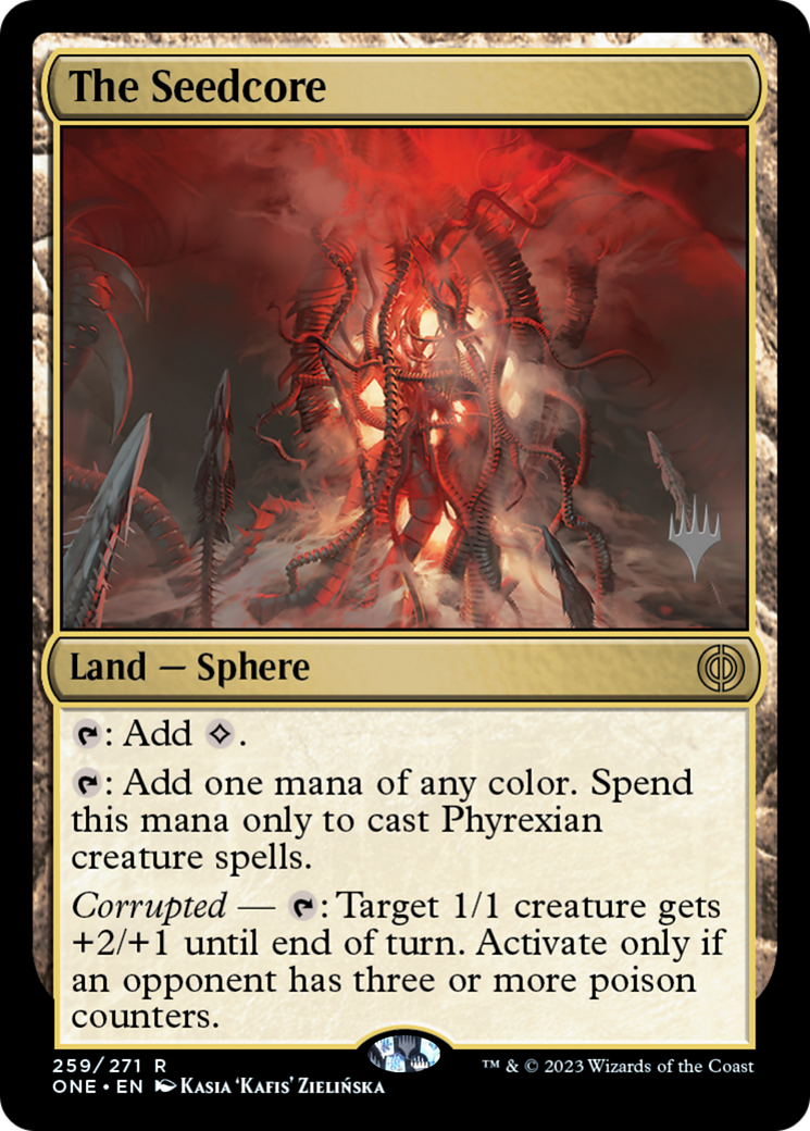 The Seedcore (Promo Pack) [Phyrexia: All Will Be One Promos] | Gam3 Escape