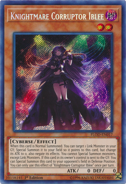 Knightmare Corruptor Iblee [FLOD-EN017] Secret Rare | Gam3 Escape