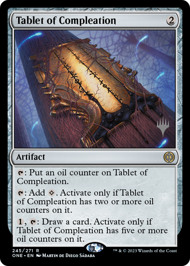 Tablet of Compleation (Promo Pack) [Phyrexia: All Will Be One Promos] | Gam3 Escape