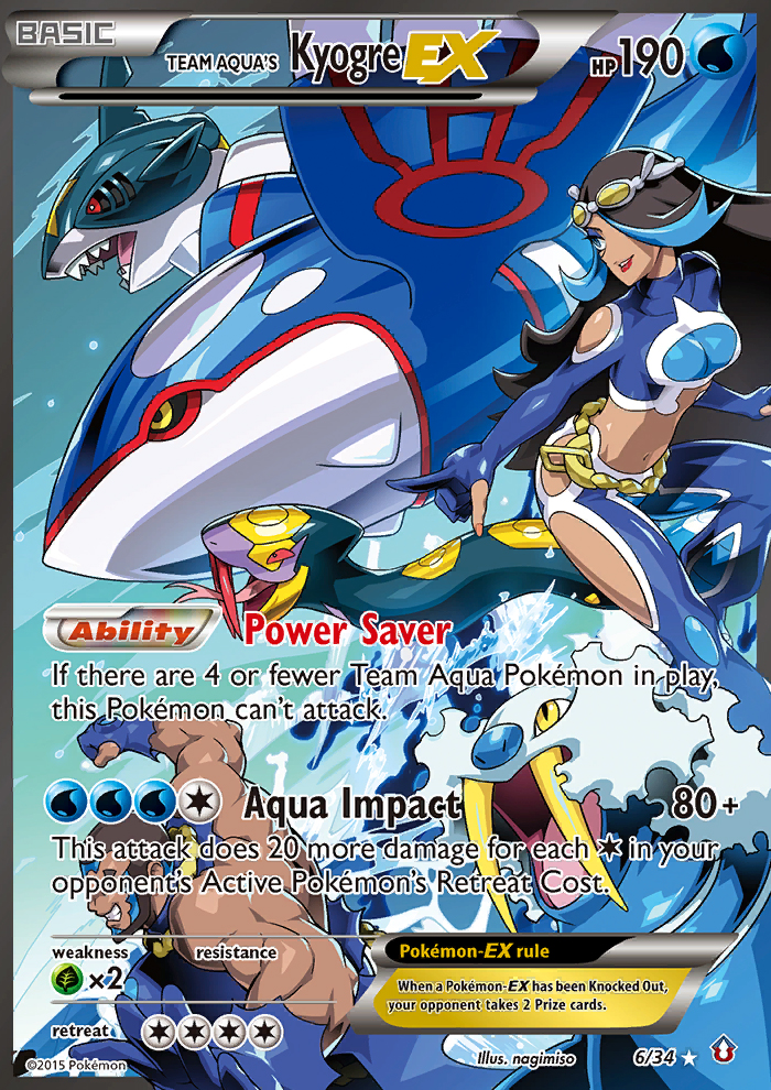 Team Aqua's Kyogre EX (6/34) [XY: Double Crisis] | Gam3 Escape