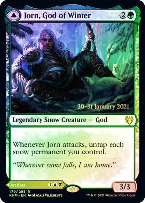 Jorn, God of Winter // Kaldring, the Rimestaff   [Kaldheim Prerelease Promos] | Gam3 Escape