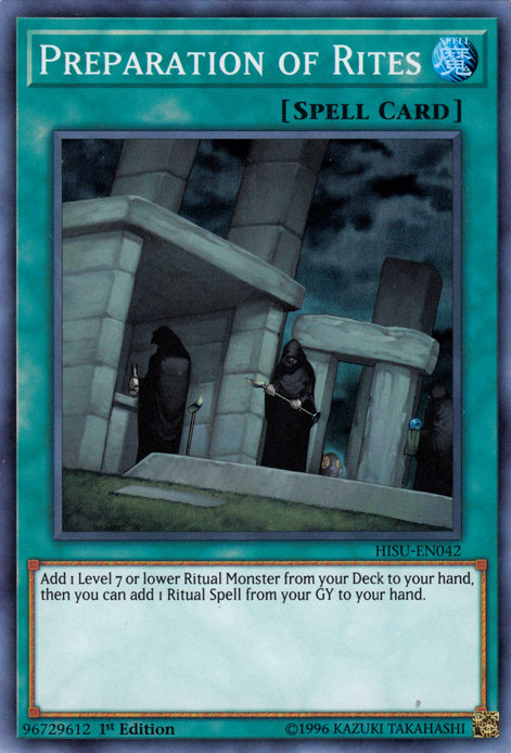 Preparation of Rites [HISU-EN042] Super Rare | Gam3 Escape