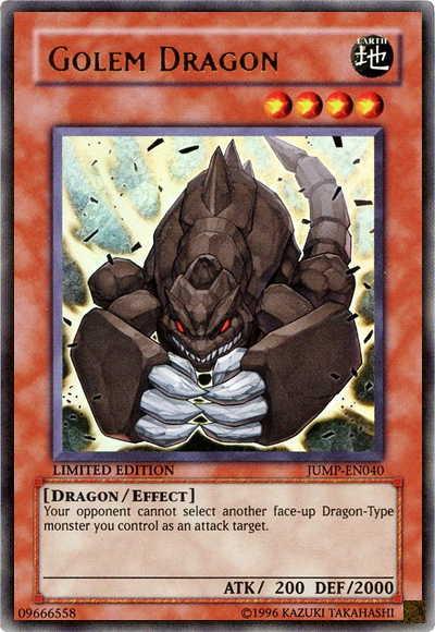 Golem Dragon [JUMP-EN040] Ultra Rare | Gam3 Escape