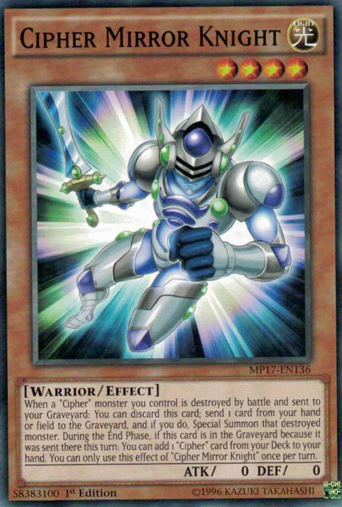 Cipher Mirror Knight [MP17-EN136] Common | Gam3 Escape