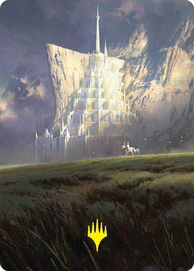 Minas Tirith Art Card (Gold-Stamped Signature) [The Lord of the Rings: Tales of Middle-earth Art Series] | Gam3 Escape