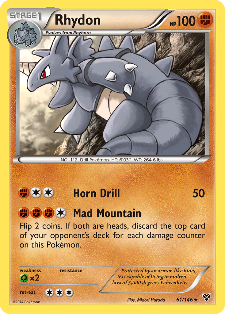 Rhydon (61/146) [XY: Base Set] | Gam3 Escape