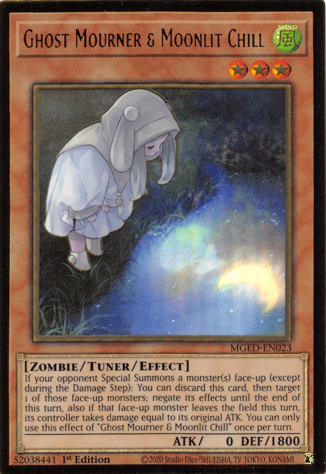 Ghost Mourner & Moonlit Chill (Alternate Art) [MGED-EN023] Gold Rare | Gam3 Escape