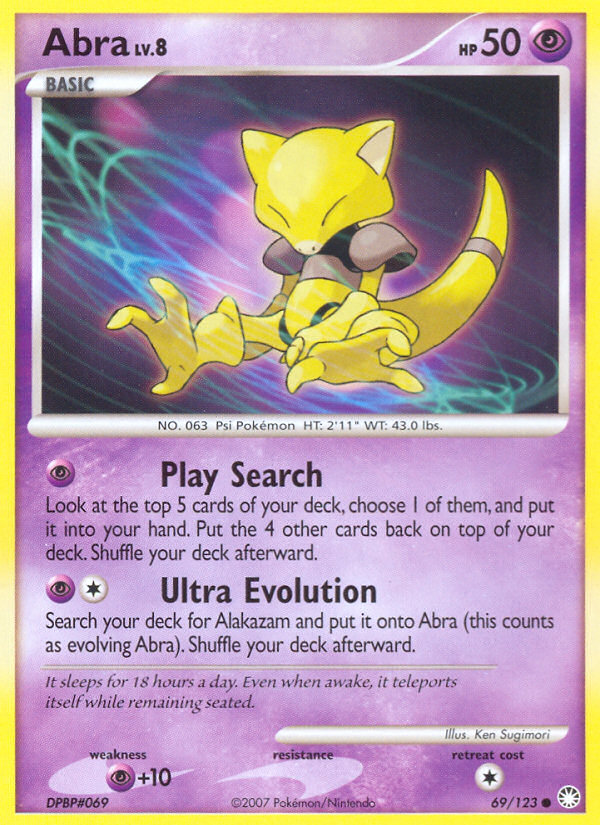 Abra (69/123) [Diamond & Pearl: Mysterious Treasures] | Gam3 Escape