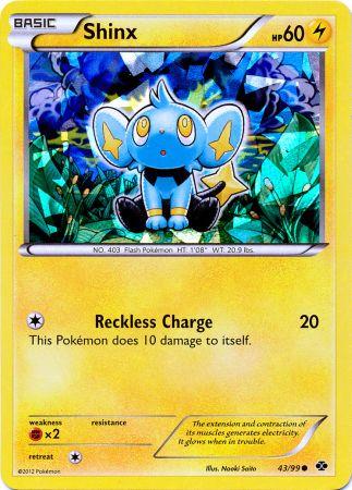 Shinx (43/99) (Cracked Ice Holo) (Blister Exclusive) [Black & White: Next Destinies] | Gam3 Escape