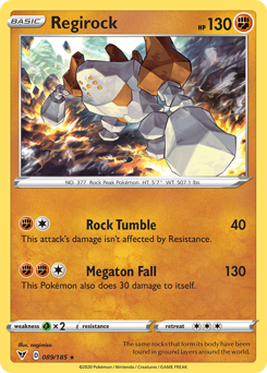 Regirock (089/185) [Sword & Shield: Vivid Voltage] | Gam3 Escape