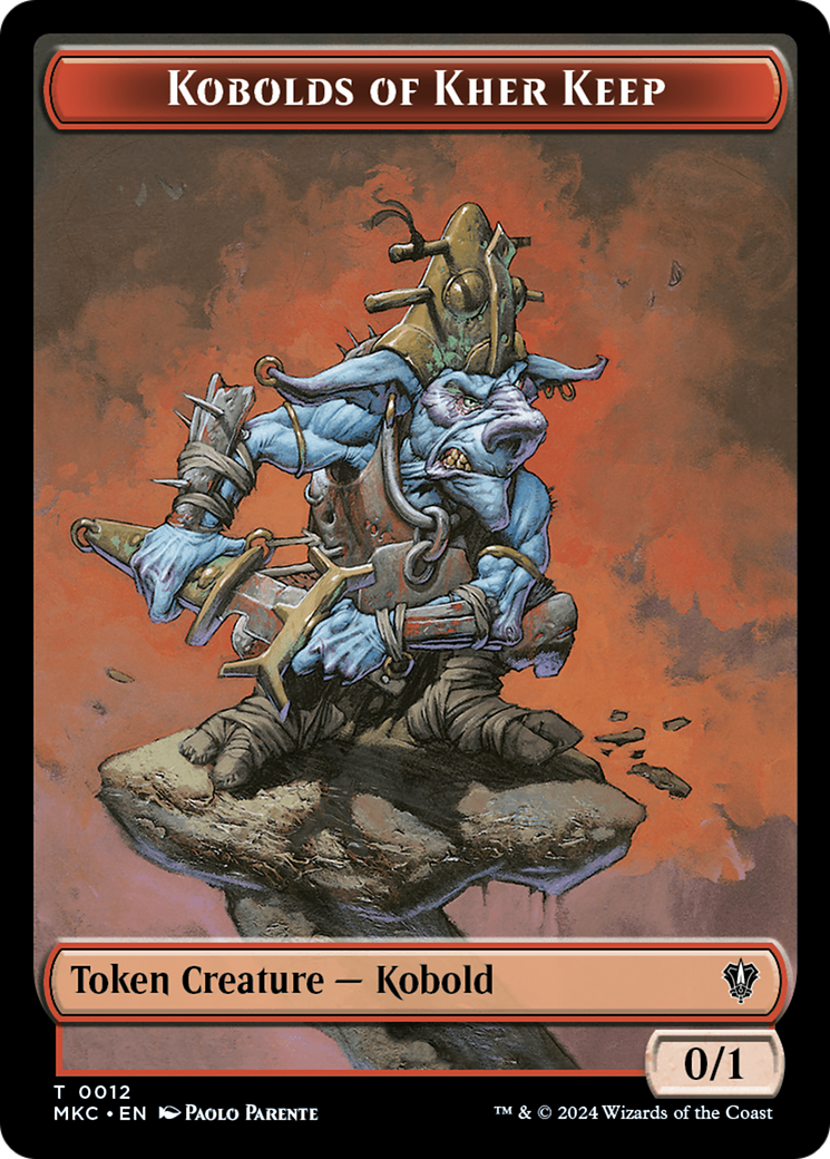 Gold // Kobolds of Kher Keep Double-Sided Token [Murders at Karlov Manor Commander Tokens] | Gam3 Escape