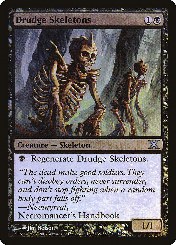 Drudge Skeletons (Premium Foil) [Tenth Edition] | Gam3 Escape