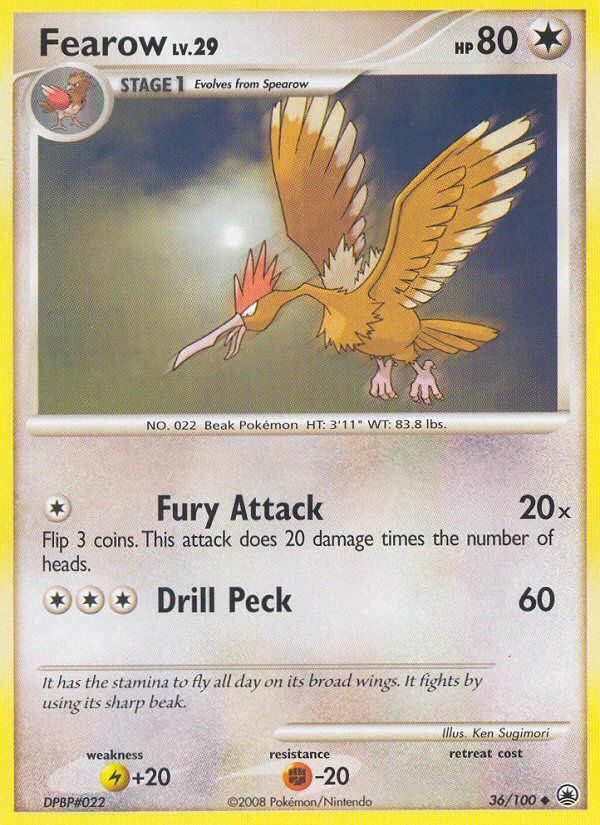 Fearow (36/100) [Diamond & Pearl: Majestic Dawn] | Gam3 Escape