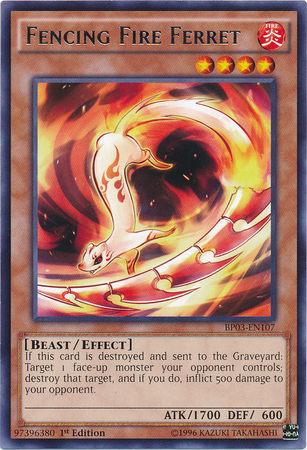 Fencing Fire Ferret [BP03-EN107] Rare | Gam3 Escape