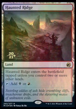 Haunted Ridge [Innistrad: Midnight Hunt Prerelease Promos] | Gam3 Escape