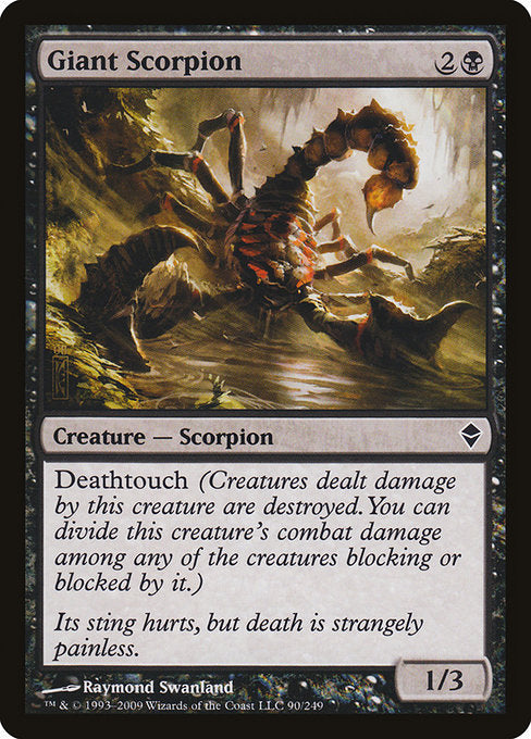 Giant Scorpion [Zendikar] | Gam3 Escape