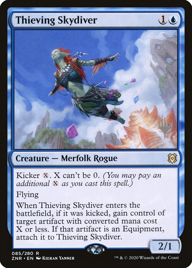 Thieving Skydiver (Promo Pack) [Zendikar Rising Promos] | Gam3 Escape