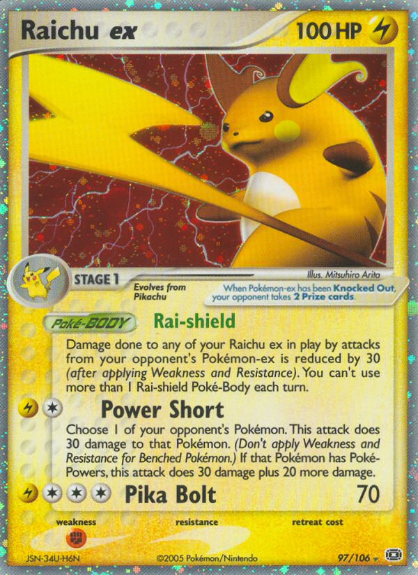 Raichu ex (97/106) [EX: Emerald] | Gam3 Escape