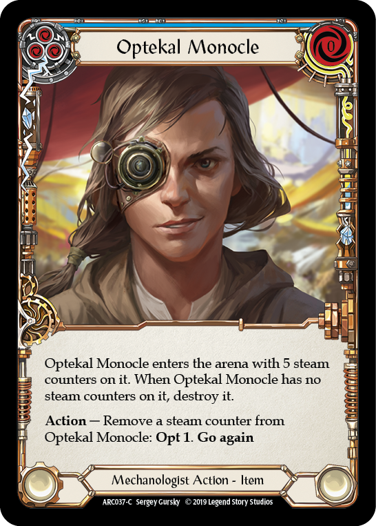 Optekal Monocle [ARC037-C] 1st Edition Rainbow Foil | Gam3 Escape