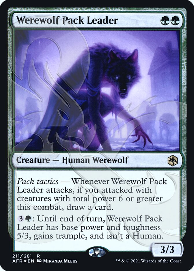 Werewolf Pack Leader (Ampersand Promo) [Dungeons & Dragons: Adventures in the Forgotten Realms Promos] | Gam3 Escape