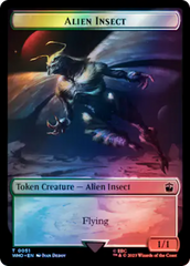 Soldier // Alien Insect Double-Sided Token (Surge Foil) [Doctor Who Tokens] | Gam3 Escape