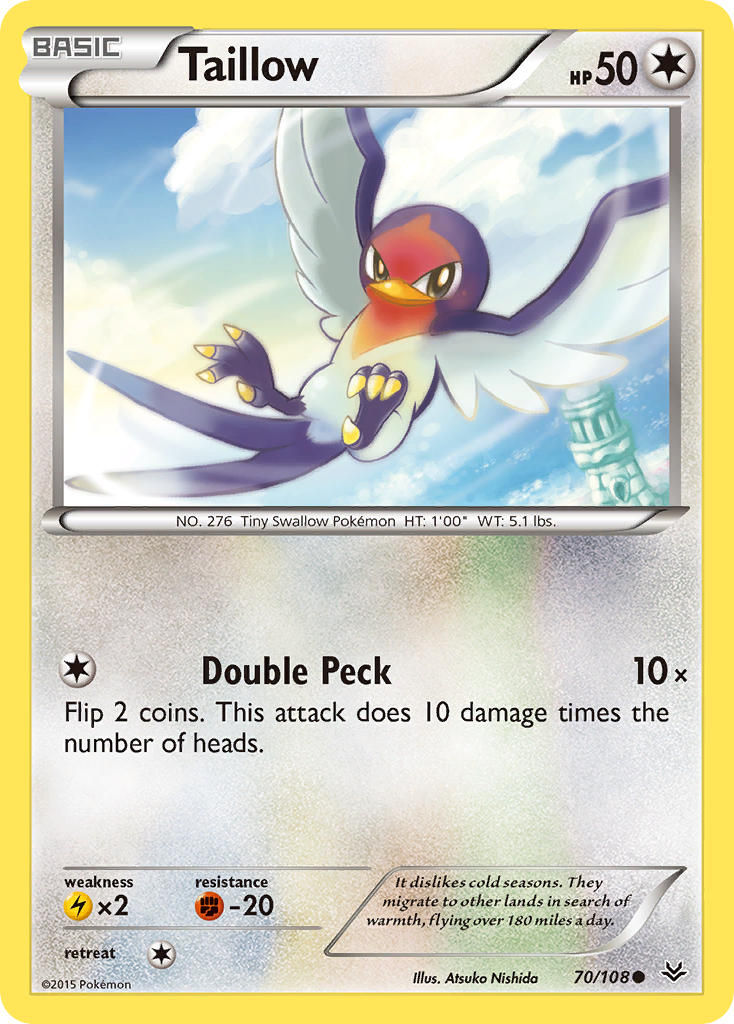 Taillow (70/108) [XY: Roaring Skies] | Gam3 Escape