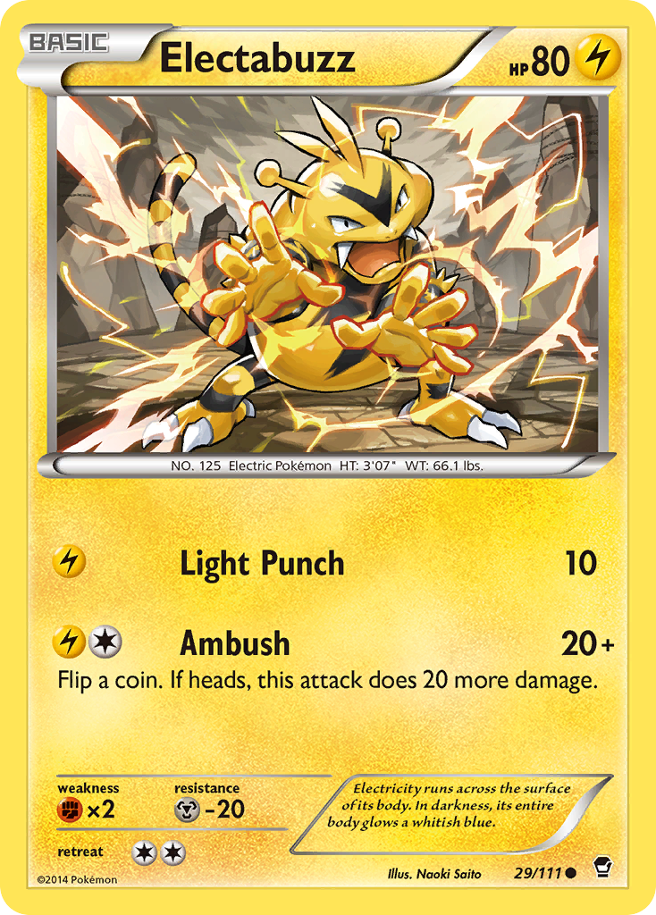 Electabuzz (29/111) [XY: Furious Fists] | Gam3 Escape