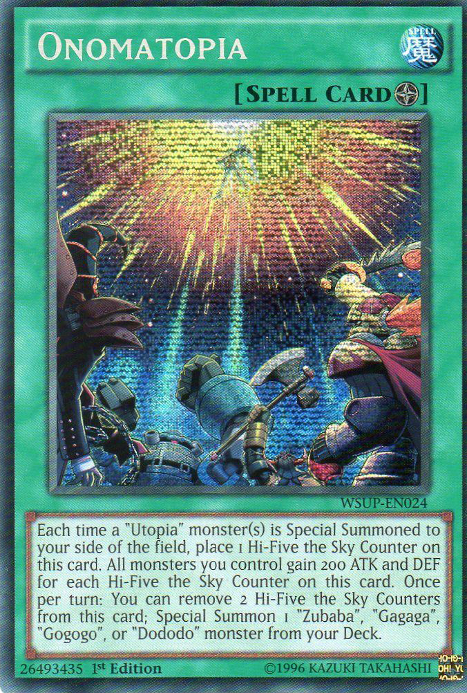 Onomatopia [WSUP-EN024] Prismatic Secret Rare | Gam3 Escape