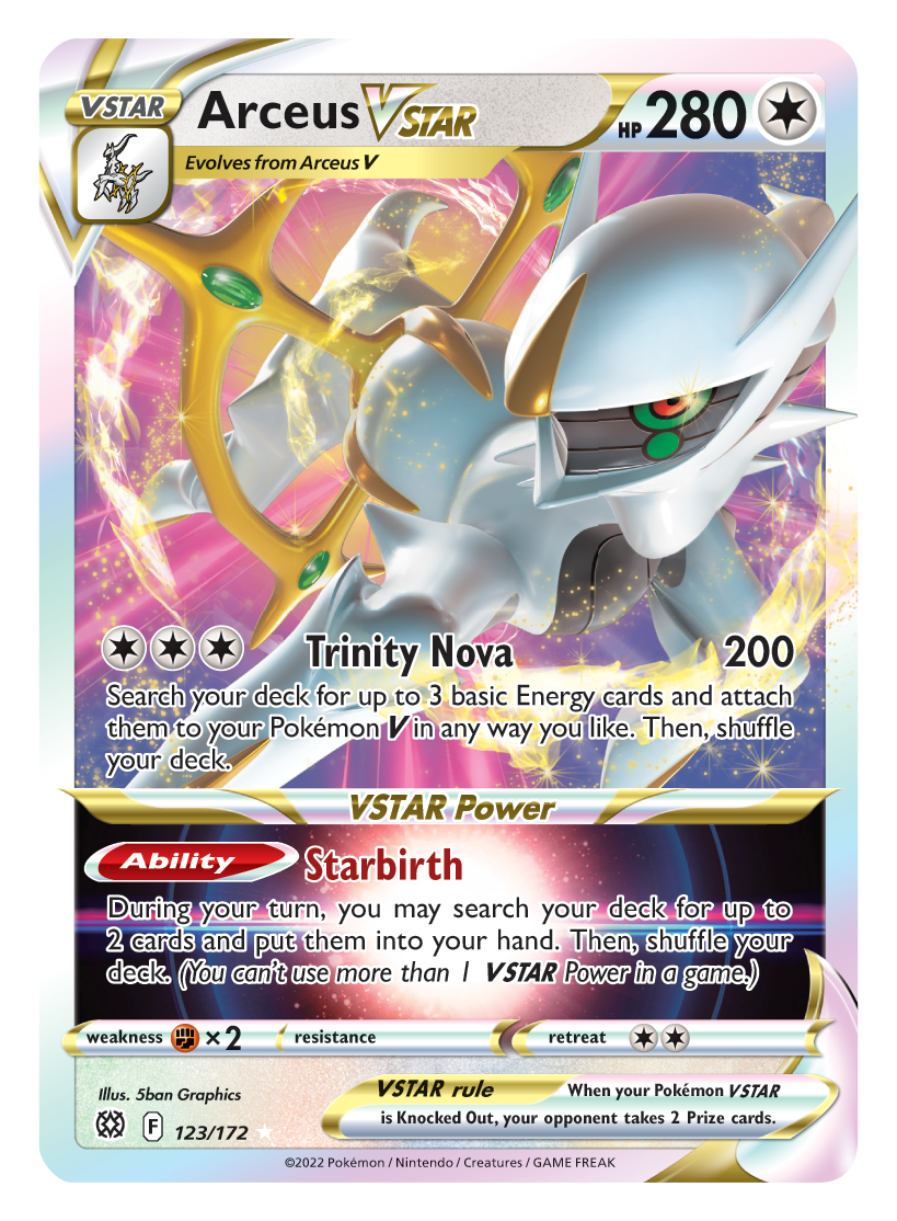 Arceus VSTAR (123/172) (Jumbo Card) [Sword & Shield: Brilliant Stars] | Gam3 Escape