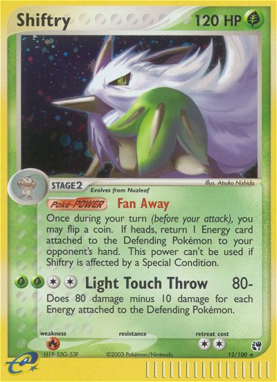 Shiftry (12/100) [EX: Sandstorm] | Gam3 Escape
